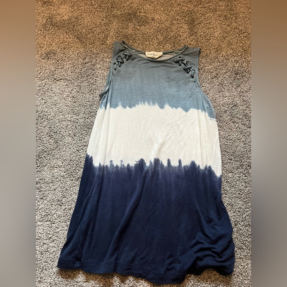 Xs blue ombré tank top
